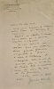 Lettre autographe signée sur papier à en-tête du journal hebdomadaire L'Espagne (1 feuillet in-8 au recto 22 x 13,5 cm, non daté).. GOMEZ CARILLO ...