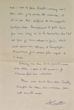 2 lettres autographes signées adressées à un collègue. . CUVILLIER (Armand).