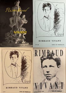 Rimbaud Vivant. Bulletin des Amis de Rimbaud. N° 1 (1973) au n° 36 (1997), soit 34 fascicules.