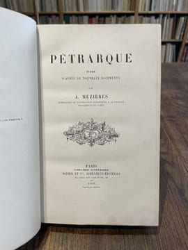Pétrarque. Etude d'après de nouveaux documents.. MEZIERES (A.).