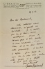 Lettre autographe signée adressée à Jacques Peuchmaurd de la revue "Arts".. DUTOURD (Jean).