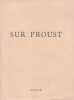 Sur Proust. Remarques sur "A la recherche du temps perdu".. PROUST]. REVEL (Jean-François).