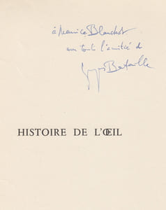 Histoire de l'oeil. Nouvelle version.