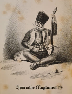 La Guzla ou choix de poésies illyriques, recueillies dans la Dalmatie, la Bosnie, la Croatie et l'Herzégovine.. MERIMEE (Prosper)]