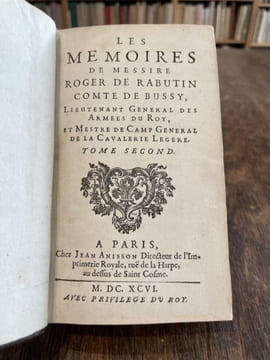 Les Mémoires de Messire Roger de Rabutin, comte de Bussy... . BUSSY-RABUTIN (Roger de).