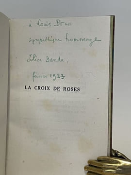 La Croix de roses, précédé d'un Dialogue d'Eleuthère avec l'auteur.. BENDA (Julien).