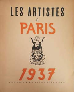 Les artistes à Paris. 1937. Avec une préface de Jean de Bosschère.
