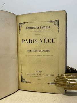 Paris vécu. Feuilles volantes.. BANVILLE (Théodore de).