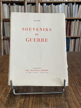 Souvenirs de guerre. . ALAIN.