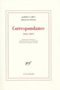 Correspondance (1941-1957). Edition établie, présentée et annotée par Jean-Marie Gleize.