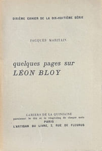 Quelques pages sur Léon Bloy.