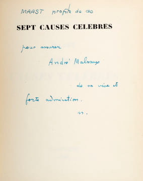 Sept causes célèbres.. PAULHAN], MAAST.