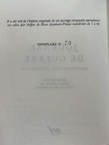 Journal de guerre (septembre 1939 - janvier 1941). Edition présentée, établie et annotée par Sylvie Le Bon de Beauvoir.