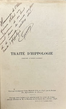 Traité d'hippologie (Edition d'après guerre).. JACOULET (J.) & CHOMEL (C.).