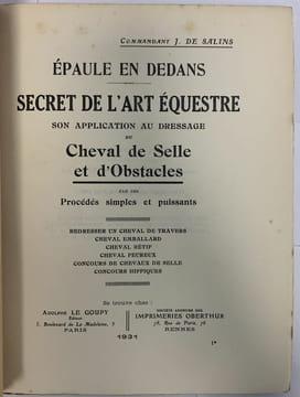 Ordonnance sur l'exercice et les évolutions de la cavalerie.. ANONYME