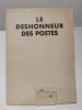 Le Déshonneur des poètes.. PERET (Benjamin).