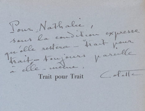 Trait pour trait. - Journal intermittent. - La fleur de l'âge.. COLETTE.