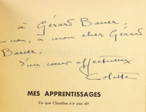 Mes apprentissages. Ce que Claudine n'a pas dit.. COLETTE.
