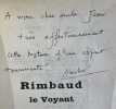 Rimbaud le voyant.. RIMBAUD]. ROLLAND DE RENEVILLE (A.).
