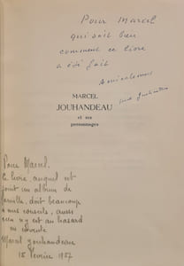 Marcel Jouhandeau et ses personnages.
