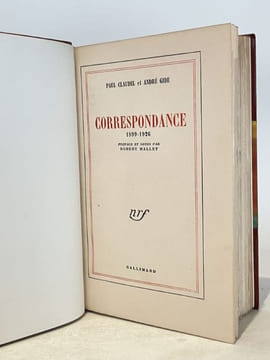 Correspondance (1899-1926). Préface et notes de Robert Mallet.. GIDE (André) et CLAUDEL (Paul).