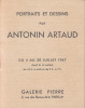 Portraits et dessins par Antonin Artaud.. ARTAUD (Antonin)].