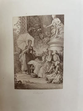 Estampes de Moreau le Jeune pour le Monument du costume gravées par Dubouchet.. MOREAU le Jeune].