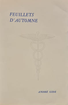 Feuillets d'automne. Précédés de quelques récents écrits.. GIDE (André).