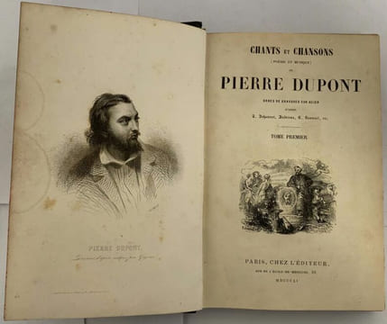 Chants et chansons (poésies et musiques).. DUPONT (Pierre).