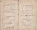 Chansonnier manuscrit signé de Jean Pierre Jules.. CHANSONS].