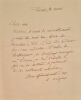 Deux lettres autographes signées adressées à Jules Claretie. . MEZIERES (A.).