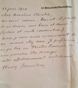 Deux lettres autographes signées adressées à Jules Claretie.
