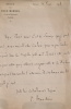Deux lettres autographes signées adressées à Jules Claretie.. BRUNETIERE (Ferdinand).