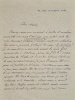 Lettre autographe signée adressée à Jules Claretie. . LE GOFFIC (Charles).