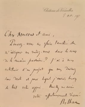 Deux billets autographes signés adressés à Jules Claretie. . NOLHAC (Pierre de).