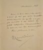 Deux lettres autographes signées adressées à Jules Claretie. . PREVOST (Marcel).