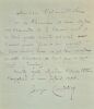 Télégramme autographe signé adressé à Jules Claretie. . COURTELINE (Georges)