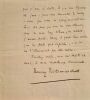 Une lettre et une carte postale autographe signées adressées à Jules Claretie. . KISTEMAECKERS fils (Henry).
