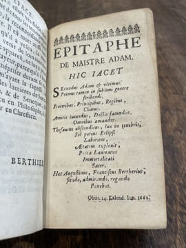 Le Vilebrequin de Me Adam, menuisier de Nevers. Contenant toutes sortes de poësies gallantes, tant en sonnets, épistres, épigrammes, élégies, ...