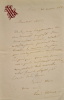 Deux lettres autographes signées adressées à Jules Claretie. . ULBACH (Louis).