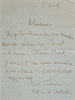 2 lettres autographes signées en rapport avec la maison Firmin-Didot. . LORRAIN (Jean).