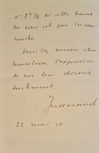 Deux lettres autographes signées.