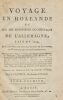 Voyage en Hollande et sur les frontières occidentales de l'Allemagne fait en 1794.. RADCLIFFE (Ann)]