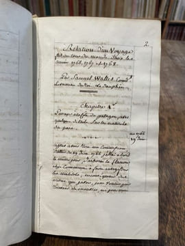 Relation des voyages entrepris par ordre de sa Majesté britannique, et successivement exécutés par le Commodore Byron, le Capitaine Carteret, le ...
