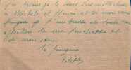 Belle correspondance adressée à son ami l'acteur Robert Dalban, en partie rédigée juste après la disparition de Marcel Cerdan. . PIAF (Edith).