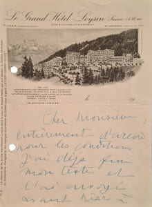 Lettre autographe signée à son éditeur [Raoul Leven ?].