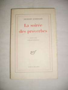 La soirée des proverbes.