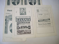 Quatre programmes officiels du Théâtre Cluny.