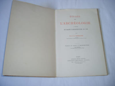 Etudes sur l'archéologie à propos du Salon d'Architecture de 1890.