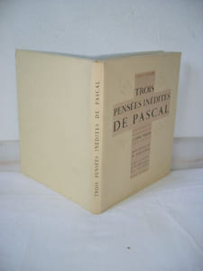 Trois pensées inédites de Pascal extraites du manuscrit de l'Abbé Périer, son neveu.